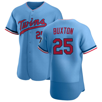 Nike Men's Minnesota Twins Byron Buxton #25 White Cool Base Home Jersey