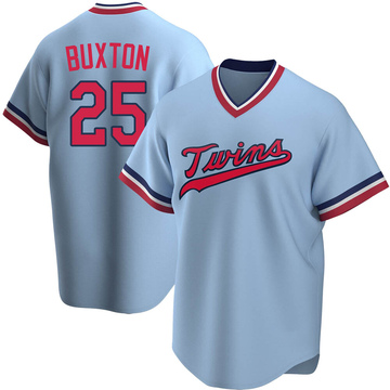 Nike Men's Minnesota Twins Byron Buxton #25 White Cool Base Home Jersey