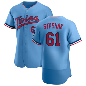 Men's Nike Rod Carew Light Blue Minnesota Twins Road Cooperstown Collection  Player Jersey