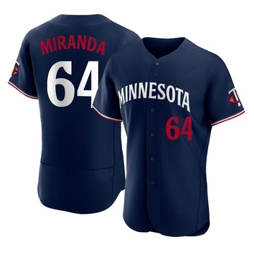 Nike Men's Minnesota Twins José Miranda #65 White Home Cool Base Jersey