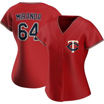 Nike Men's Minnesota Twins José Miranda #65 White Home Cool Base Jersey