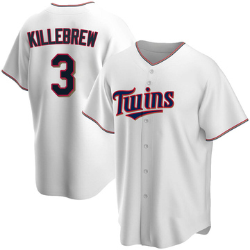 Men's Minnesota Twins 1969 Harmon Killebrew Mitchell & Ness Cream/Navy  Authentic Throwback Jersey