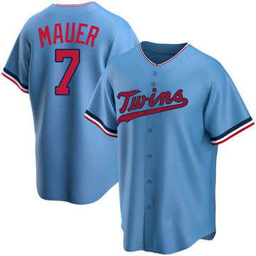 Joe Mauer Minnesota Twins Alternate Navy Baseball Player Jersey — Ecustomily