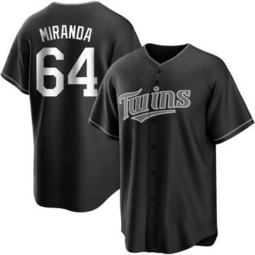 Nike Men's Minnesota Twins José Miranda #65 White Home Cool Base Jersey